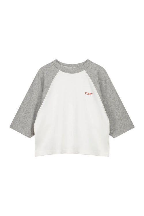 Cubby - Archie Raglan Sleeve T-Shirt | Grey/Coconut