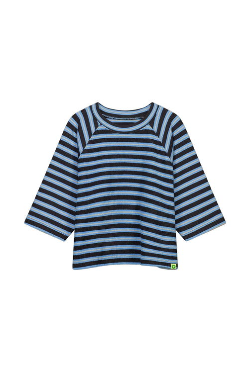 Cubby - Terry Raglan Top | Orbit Stripe