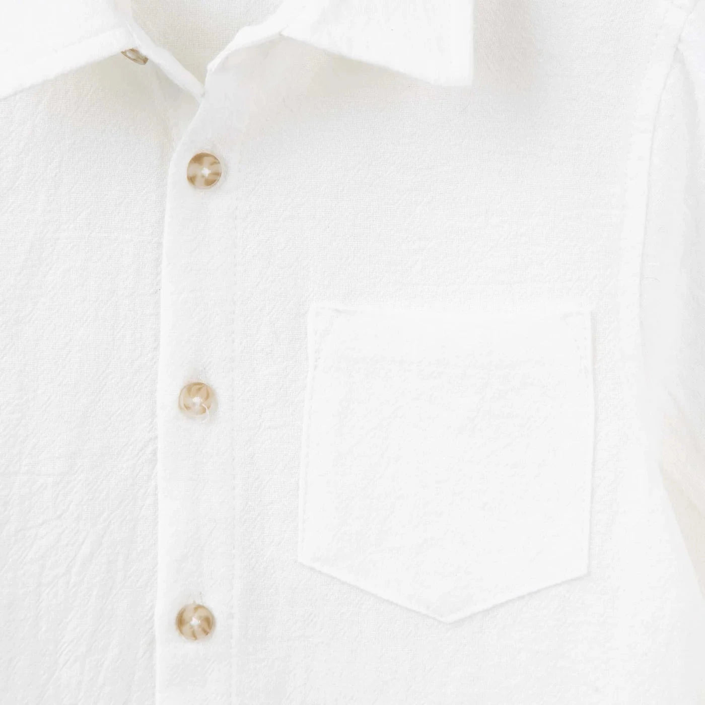 Designer Kidz - Archie L/S Button Shirt | Ivory Long Sleeve Shirt Designer Kidz 