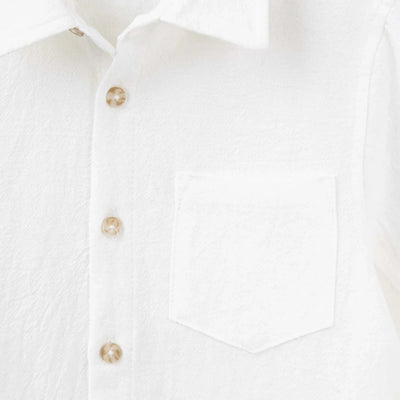 Designer Kidz - Archie L/S Button Shirt | Ivory Long Sleeve Shirt Designer Kidz 