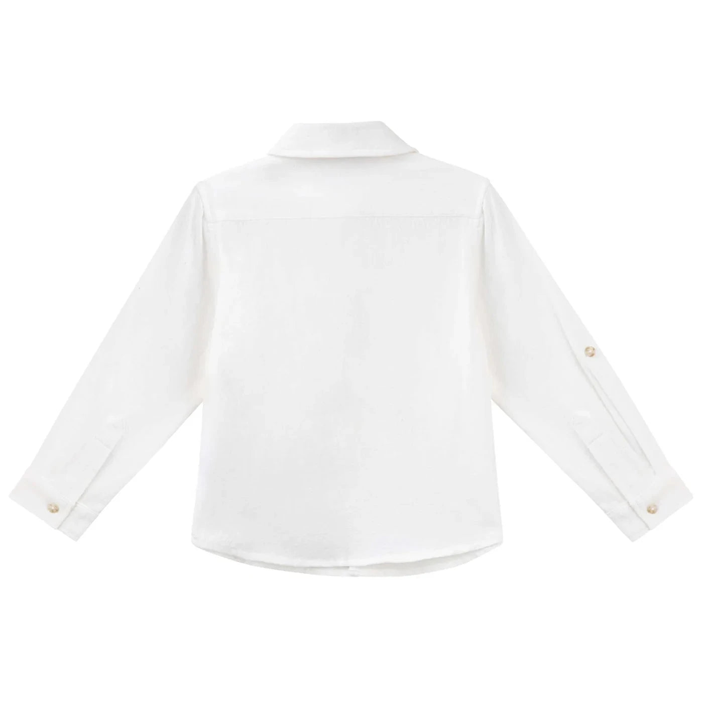Designer Kidz - Archie L/S Button Shirt | Ivory Long Sleeve Shirt Designer Kidz 