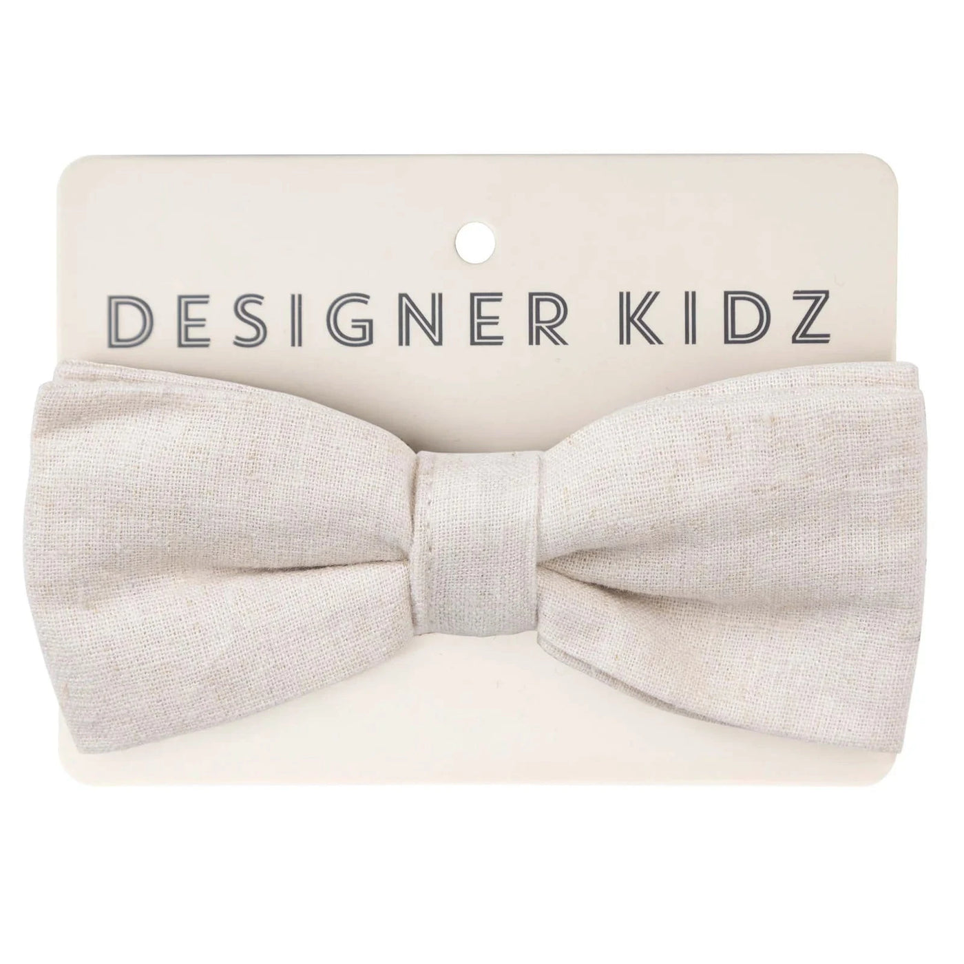 Designer Kidz | Finley Linen Bow Tie | Sand Bow Tie Designer Kidz 