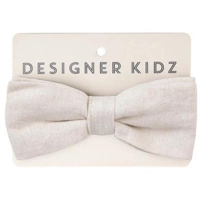 Designer Kidz | Finley Linen Bow Tie | Sand Bow Tie Designer Kidz 