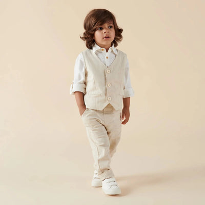 Designer Kidz - Finley Linen Pants | Sand Pants Designer Kidz 