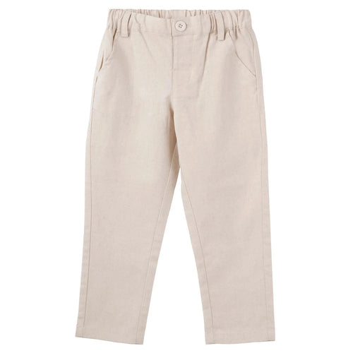 Designer Kidz - Finley Linen Pants | Sand