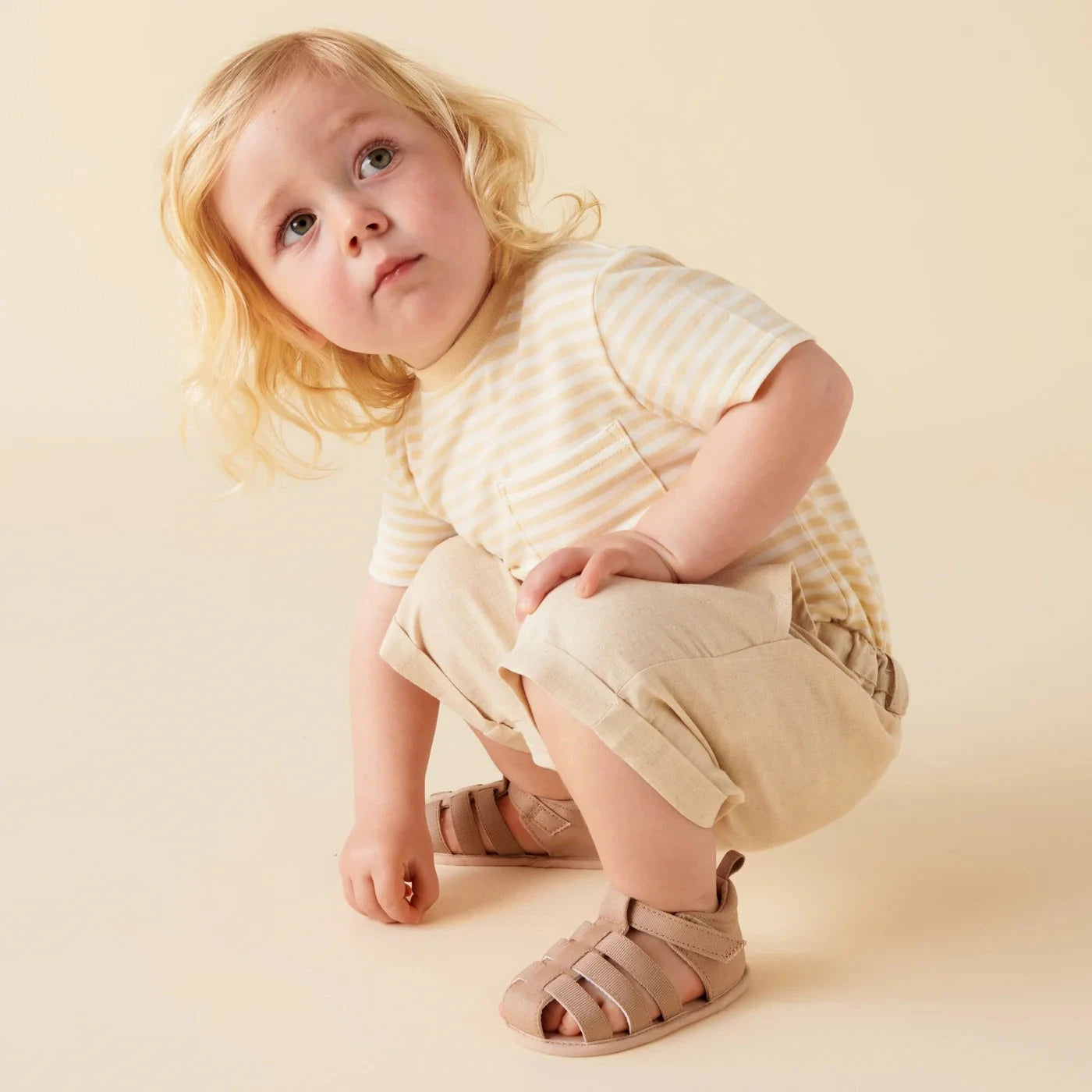 Designer Kidz - Finley Linen Shorts | Sand Shorts Designer Kidz 