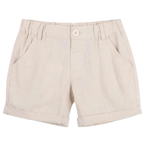 Designer Kidz - Finley Linen Shorts | Sand