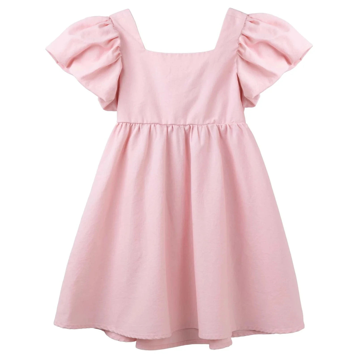 Designer Kidz - Grace Tie Back Dress | Pale Pink Short Sleeve Dress Designer Kidz 