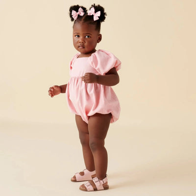 Designer Kidz - Grace Tie Back Romper | Pale Pink Romper Designer Kidz 