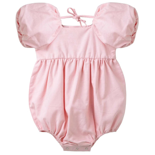 Designer Kidz - Grace Tie Back Romper | Pale Pink