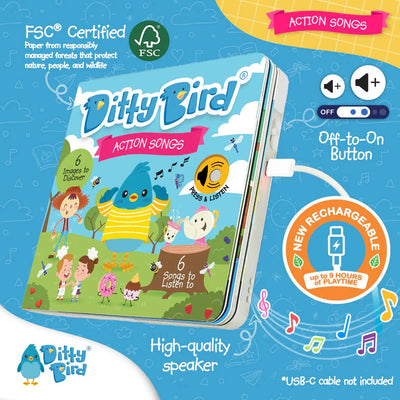 Ditty Bird - Action Songs Books Ditty Bird 