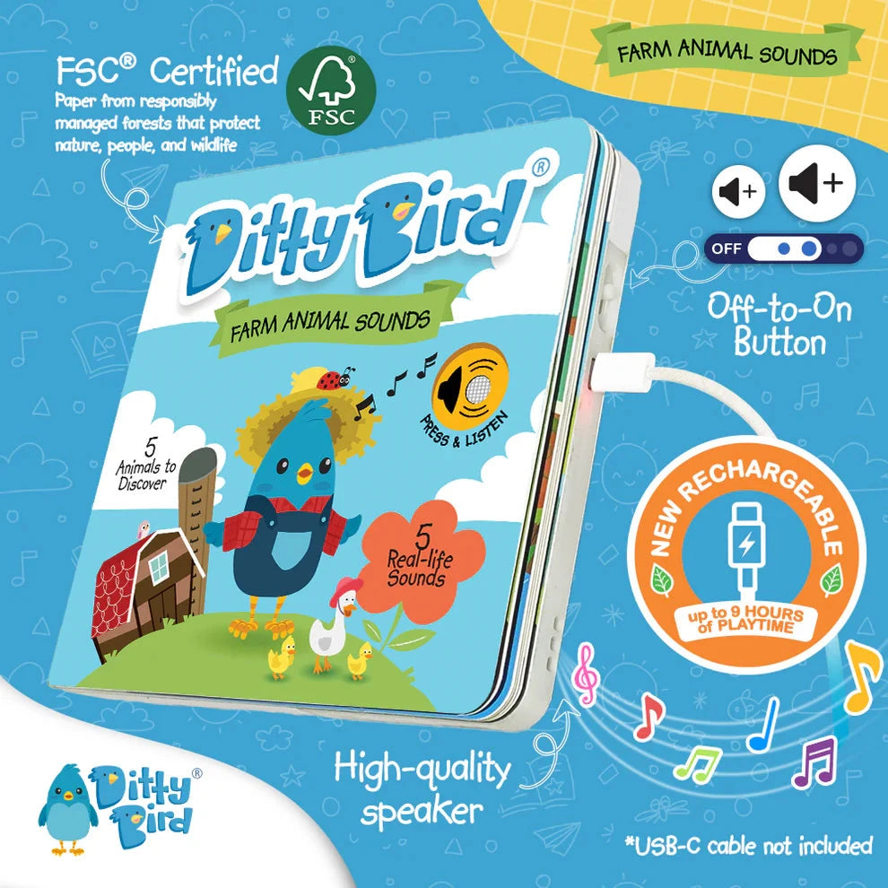 Ditty Drawing Ditty Bird - Farm Animals