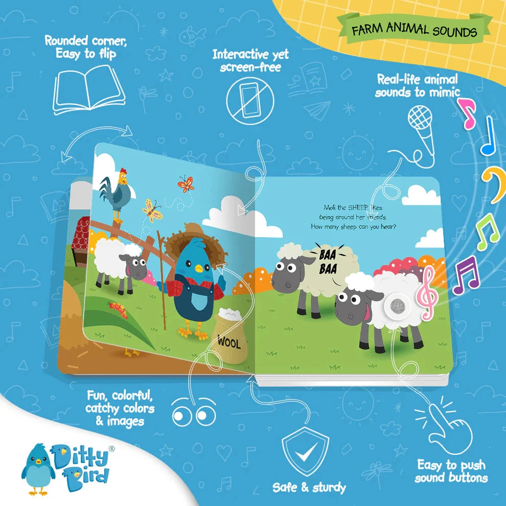 Ditty Drawing Ditty Bird - Farm Animals
