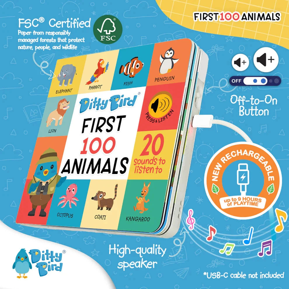 Ditty Bird - First 100 Animals Books Ditty Bird 
