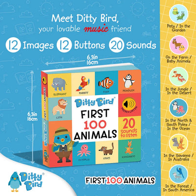 Ditty Bird - First 100 Animals Books Ditty Bird 