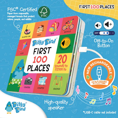 Ditty Bird - First 100 Places Books Ditty Bird 