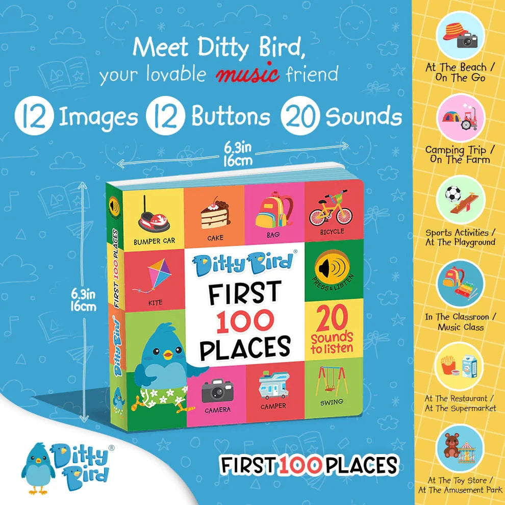 Ditty Bird - First 100 Places Books Ditty Bird 