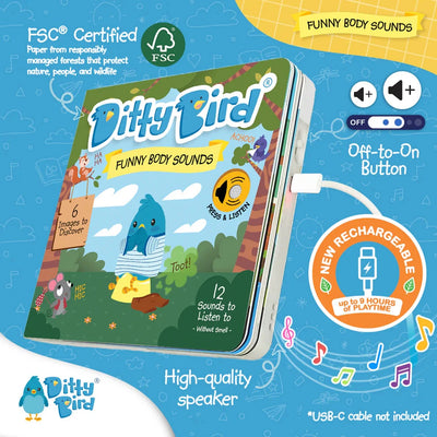 Ditty Bird - Funny Body Sounds Books Ditty Bird 