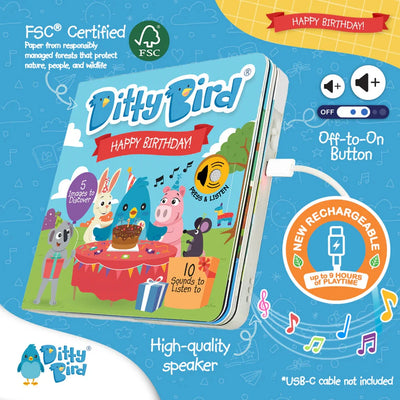 Ditty Bird - Happy Birthday Books Ditty Bird 