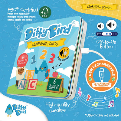 Ditty Bird - Learning Songs Books Ditty Bird 