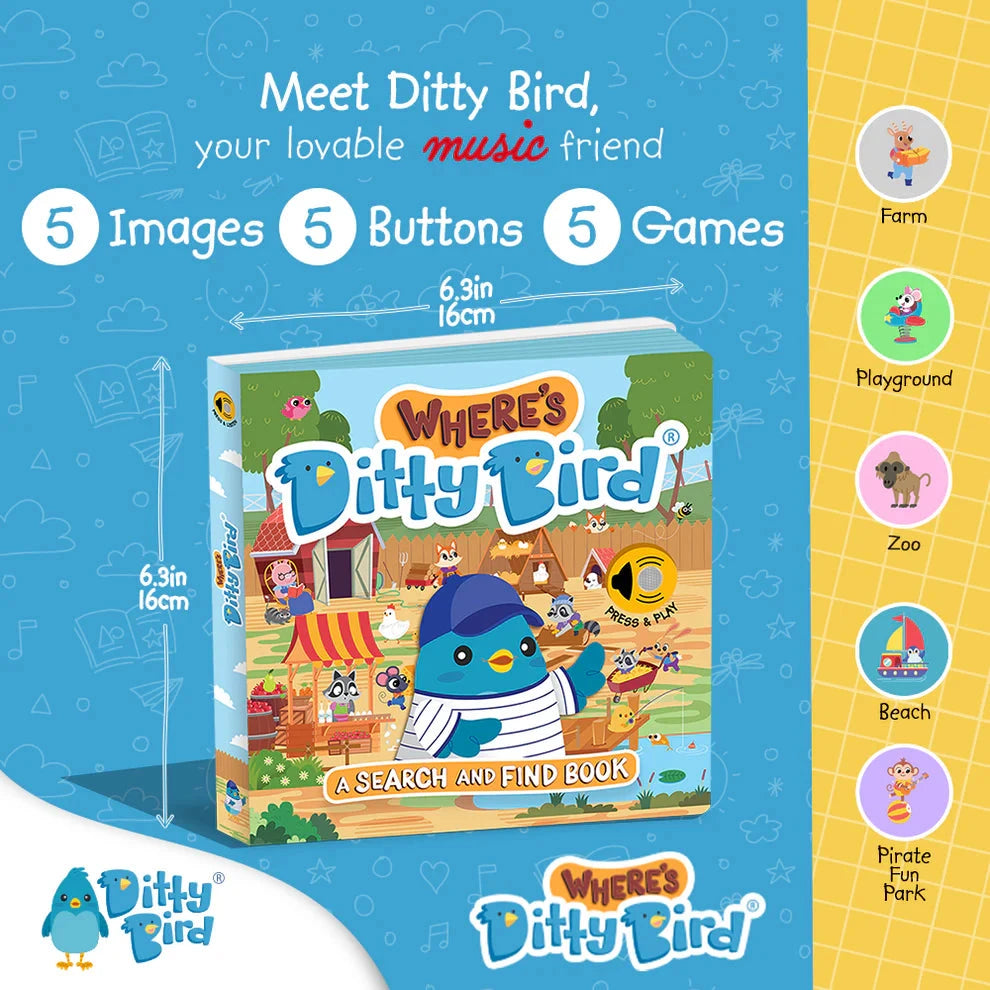 Ditty Bird - Where's Ditty Bird? Books Ditty Bird 