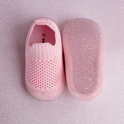 Duckies - Slip-On | Glitter Pink First Walker Duckies 