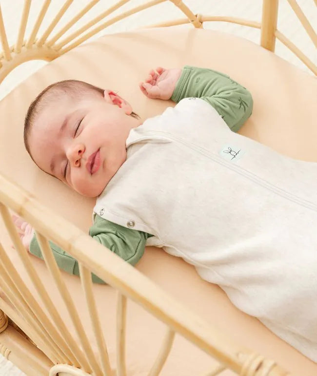 Ergo Pouch - Cocoon Swaddle Bag 1.0 TOG - Oatmeal Marle Swaddles Ergo Pouch 