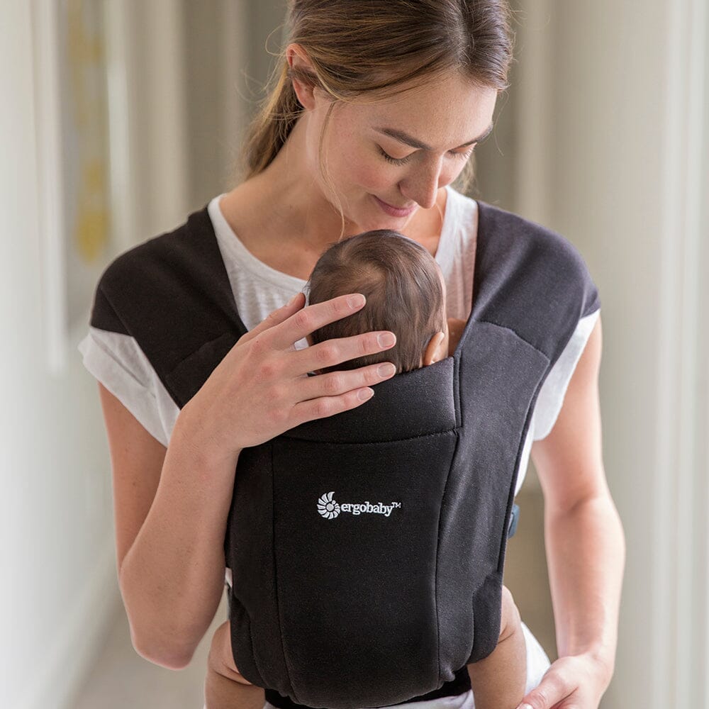 Ergobaby - Ergobaby Embrace Newborn Carrier - Pure Black Baby Carrier Ergobaby 