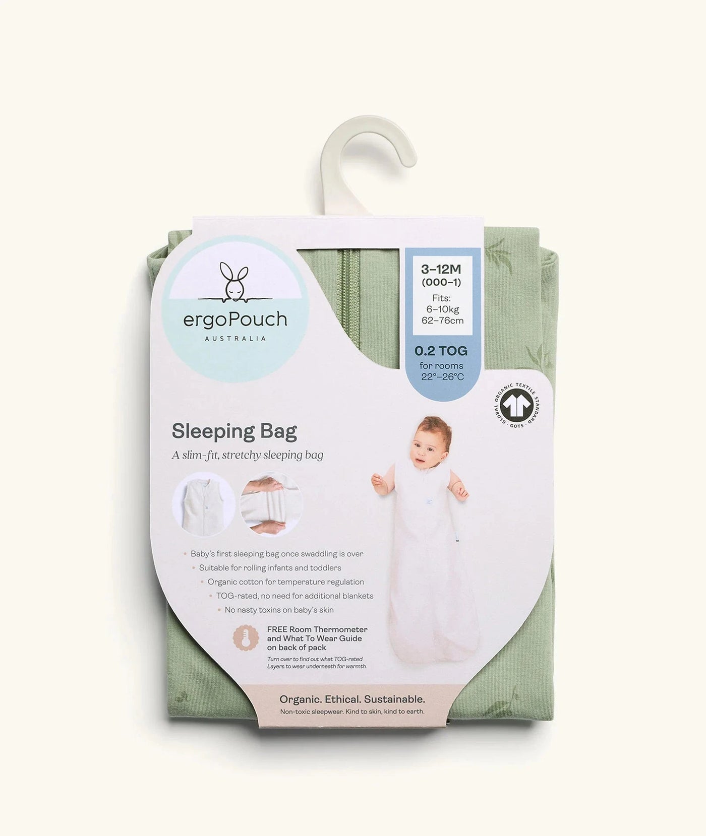 ErgoPouch - Jersey Sleeping Bag 0.2 TOG | Savannah Sleeping Bag ErgoPouch 