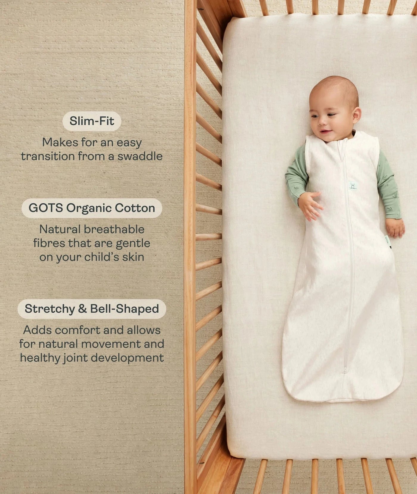 ErgoPouch - Jersey Sleeping Bag 2.5 TOG | Daisies Swaddles ErgoPouch 