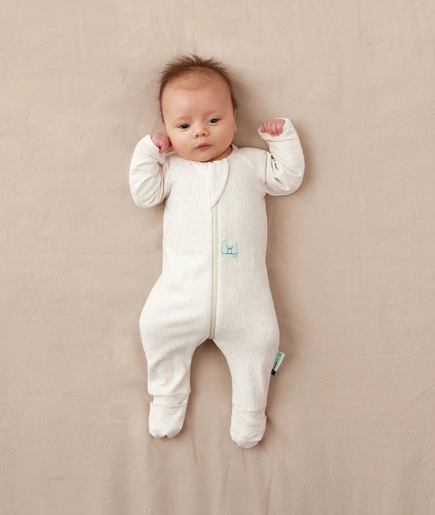 ErgoPouch - Long Sleeve Layer 0.2 | Oatmeal Marle Onesie ErgoPouch 