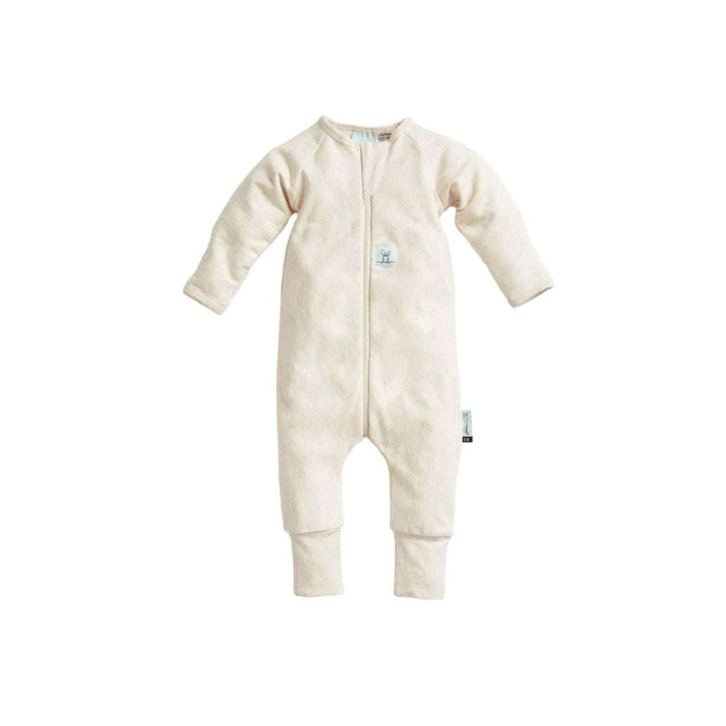 ErgoPouch - Long Sleeve Layer 1.0 | Oatmeal Marle Onesie ErgoPouch 