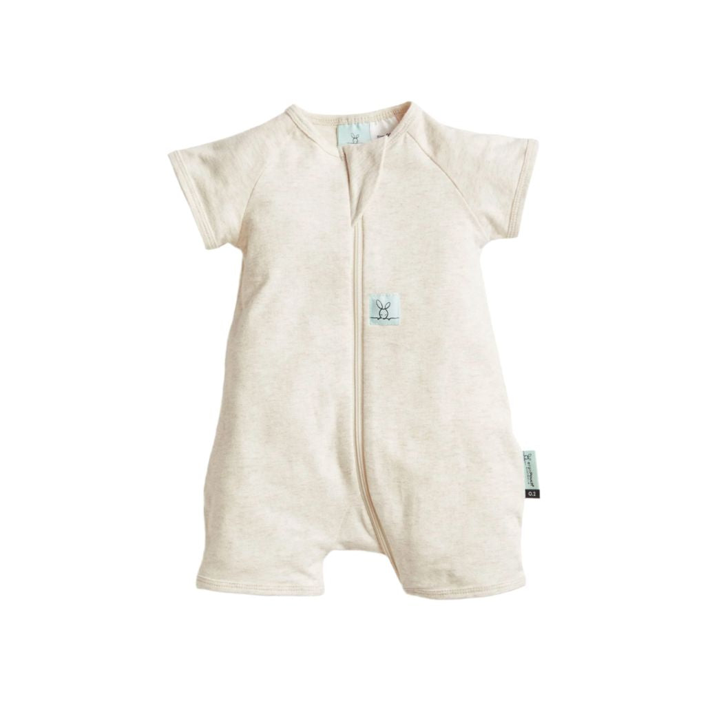 ErgoPouch - Short Sleeve Layer 2.0 | Oatmeal Marle Onesie ErgoPouch 