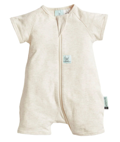 ErgoPouch - Short Sleeve Layer 2.0 | Oatmeal Marle Onesie ErgoPouch 