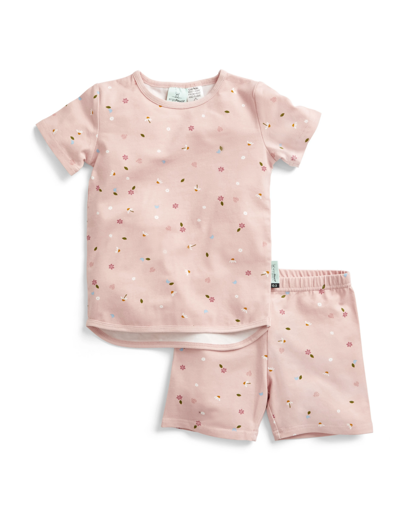 ErgoPouch - Short Sleeve Pyjamas 0.2 TOG | Daisies Short Sleeve Pyjamas ErgoPouch 