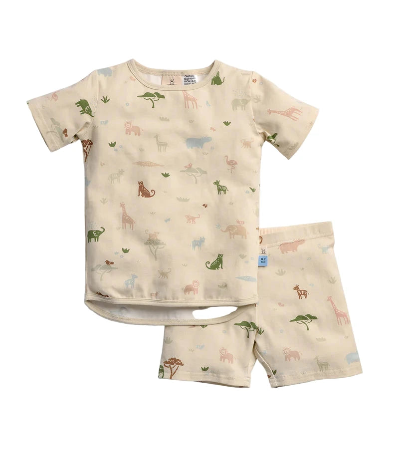 ErgoPouch - Short Sleeve Pyjamas 0.2 TOG | Savannah Short Sleeve Pyjamas ErgoPouch 