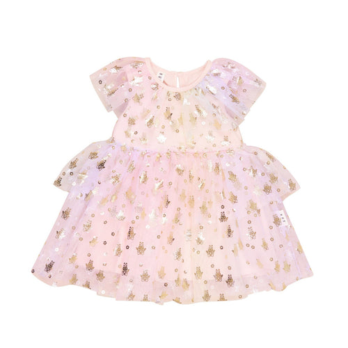 Huxbaby - Fairy Bunny Tiered Party Dress - HB1044W24