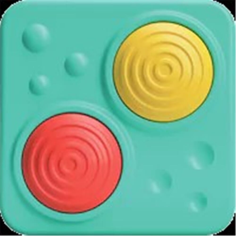 Fat Brain Toys - Playtab Sensory Set of 4 | Gears, Lenticular, Squeaker Tile Sensory Toy Fat Brain Toys 