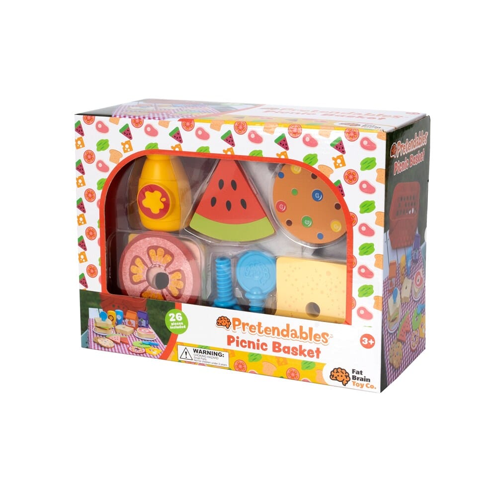 Fat Brain Toys - Pretendables Picnic Basket Set Toy Fat Brain Toys 