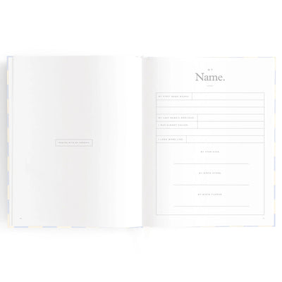 Fox & Fallow Baby Book - Blue Check Journal Fox & Fallow 