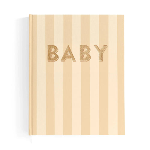 Fox & Fallow - Baby Book | Coffee Stripe