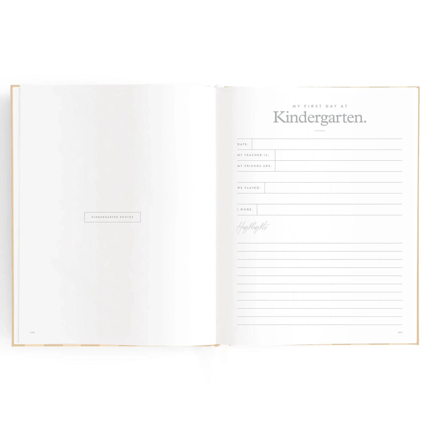 Fox & Fallow - Baby Book | Coffee Stripe Journal Fox & Fallow 