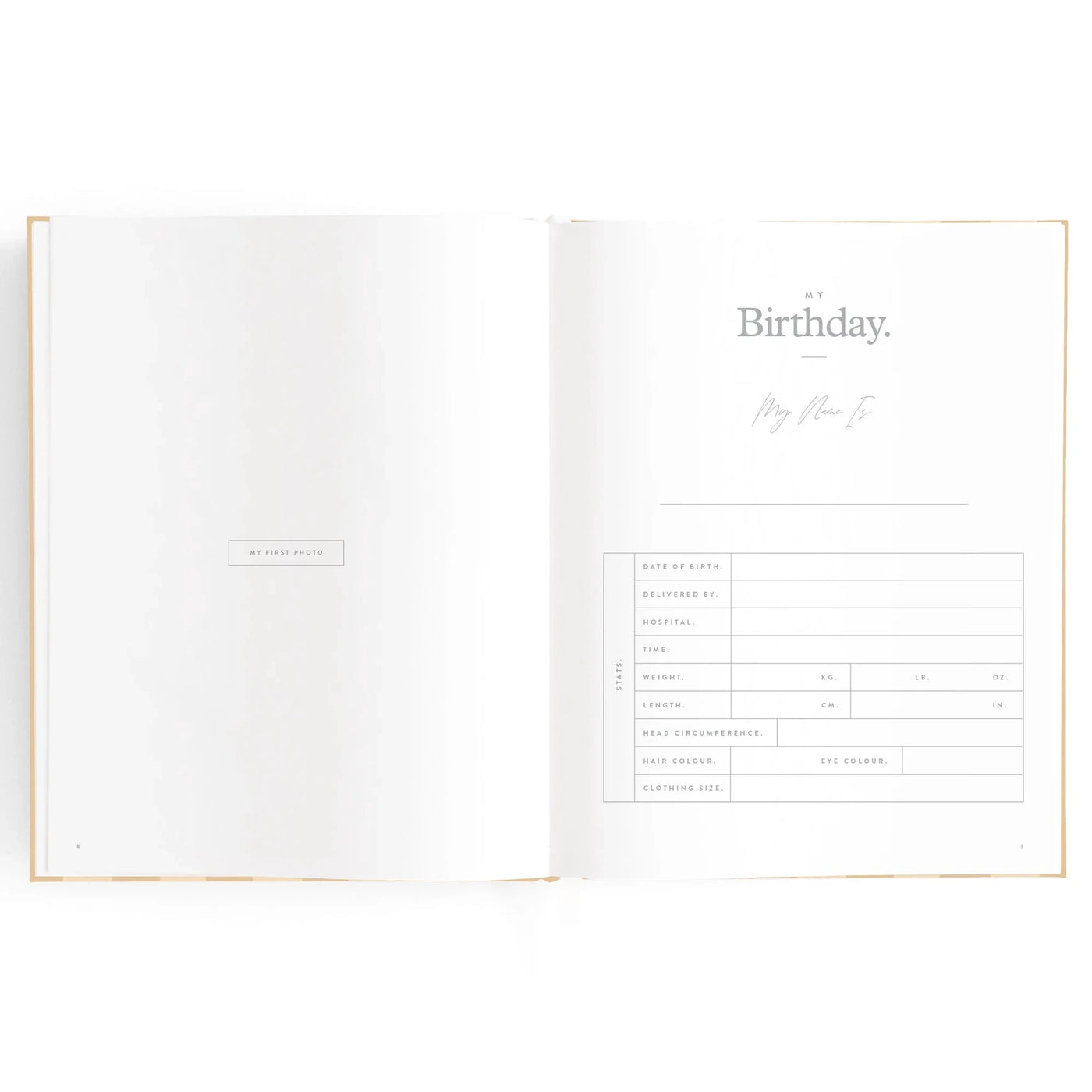 Fox & Fallow - Baby Book | Coffee Stripe Journal Fox & Fallow 