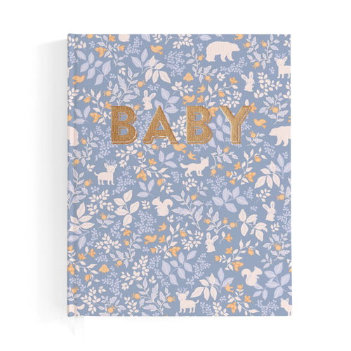 Fox & Fallow - Baby Book | Forest Friends Cornflower