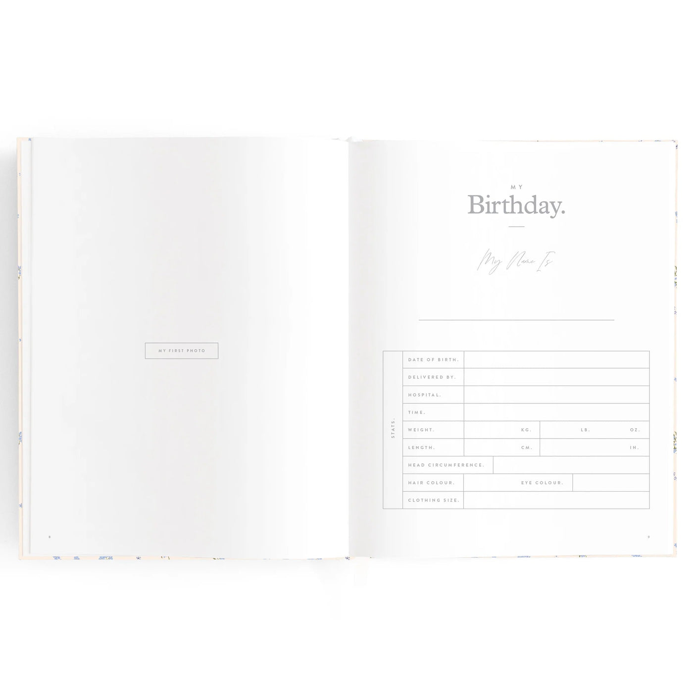 Fox & Fallow Baby Book - Forget Me Not Journal Fox & Fallow 