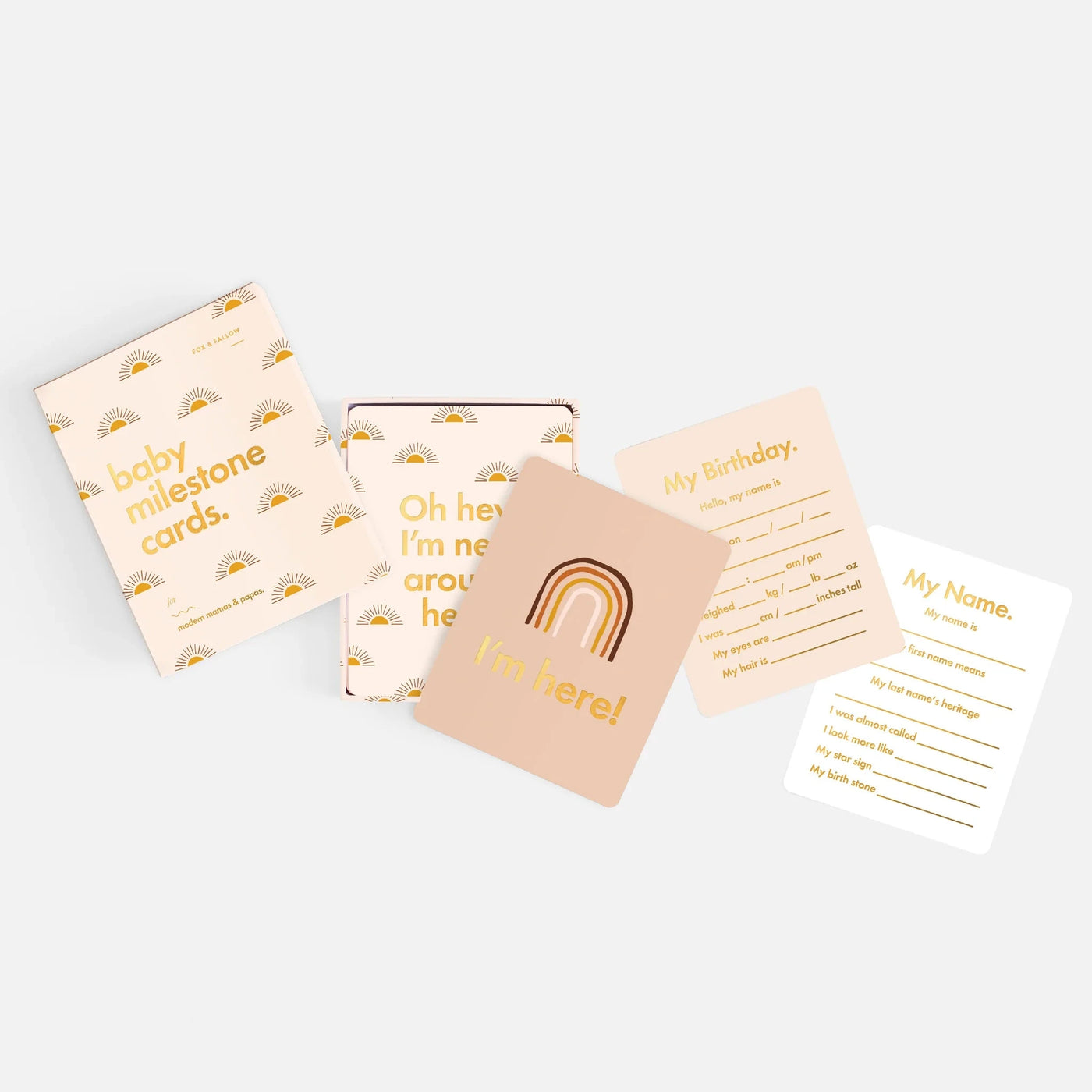 Fox & Fallow - Baby Milestone Cards | Boho Milestones Fox & Fallow 