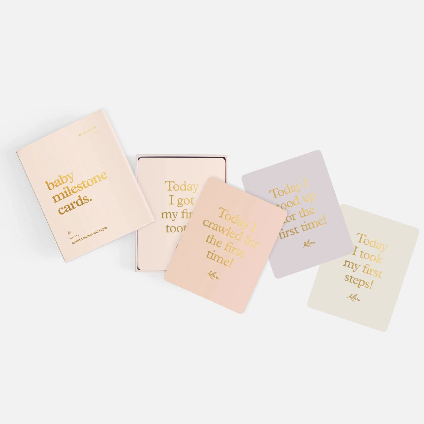 Fox & Fallow - Baby Milestone Cards | Cream Milestones Fox & Fallow 