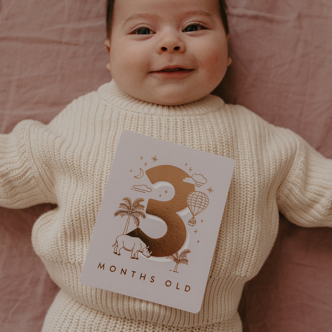 Fox & Fallow - Baby Milestone Cards | Cream Milestones Fox & Fallow 