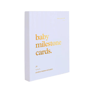 Fox & Fallow - Baby Milestone Cards | Powder Blue
