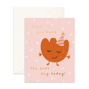 Fox & Fallow - Greeting Card | Best Day Little Monster Red